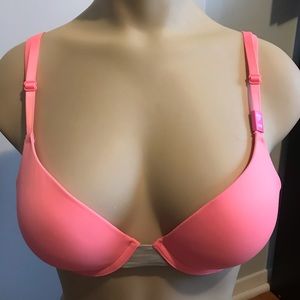 Pink push-up bra